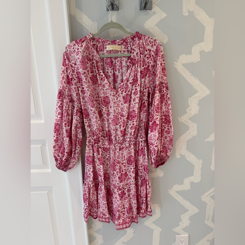 Natalie Martin Pink Floral Mini Dress